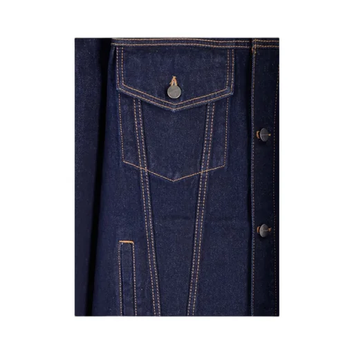 Palm Angels Logo-Embroidered Button-Up Denim Jacket