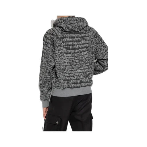 Versace Logo-Printed Drawstring Hoodie