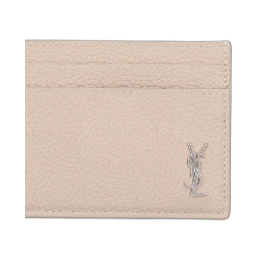 Saint Laurent Cassandre Logo Plaque Tiny Card Case