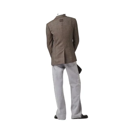 Single-Breasted Prince Of Wales Check Jacket