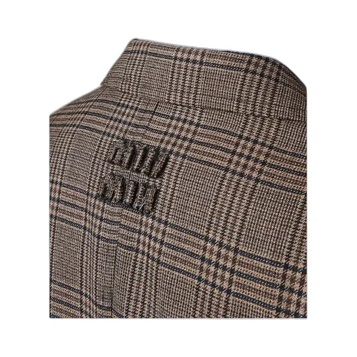 Single-Breasted Prince Of Wales Check Jacket