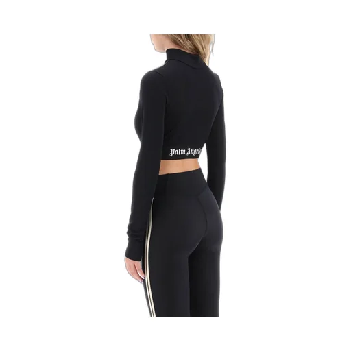 Palm Angels Logo Waistband Long-Sleeved Top