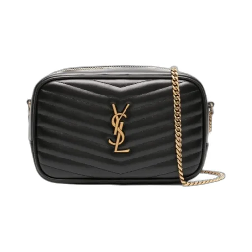 Saint Laurent Lou Logo Plaque Mini Shoulder Bag