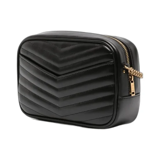 Saint Laurent Lou Logo Plaque Mini Shoulder Bag