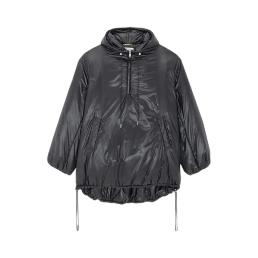 Saint Logo Embossed Drawstring Jacket