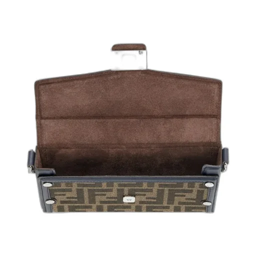 Brown Fabric Phone Pouch