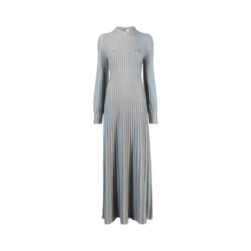 Long-Sleeved Knitted Maxi Dress