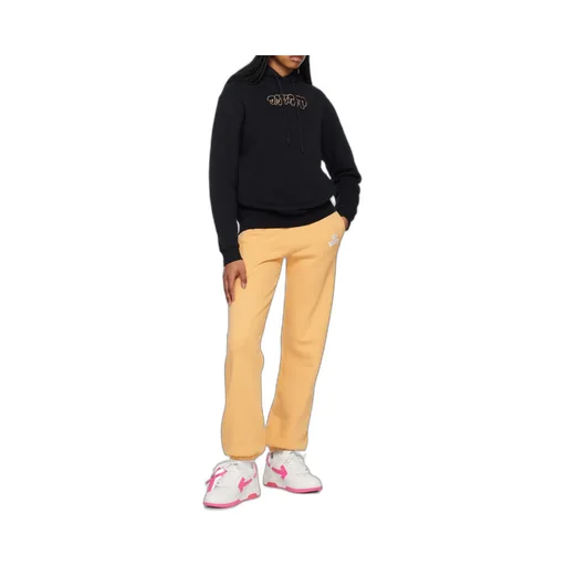 Logo-Embroidery Rib-Trimmed Hoodie