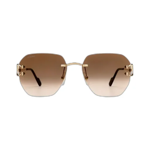 Cartier Geometric Frame Sunglasses