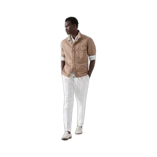 Long-Sleeve Linen Shirt