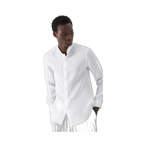 Long-Sleeve Linen Shirt