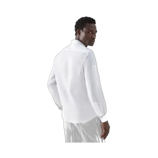 Long-Sleeve Linen Shirt