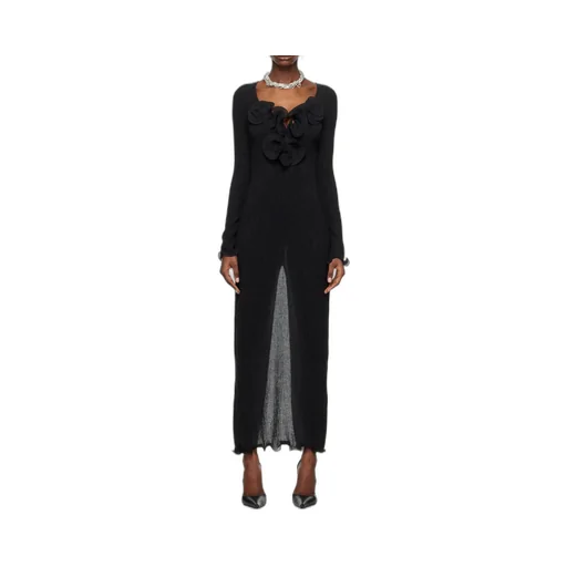 Magda Butrym Long-Sleeved Crepe Beach Maxi Dress