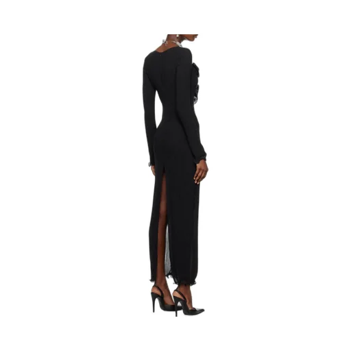 Magda Butrym Long-Sleeved Crepe Beach Maxi Dress