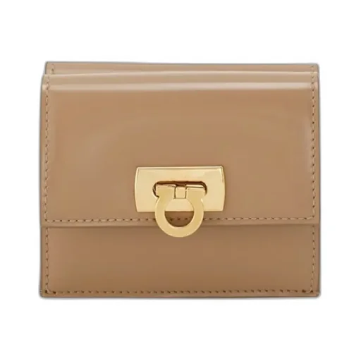 Salvatore Ferragamo Gancini Clasp Compact Wallet