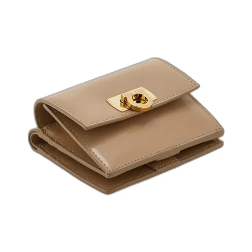 Salvatore Ferragamo Gancini Clasp Compact Wallet