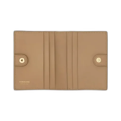 Salvatore Ferragamo Gancini Clasp Compact Wallet