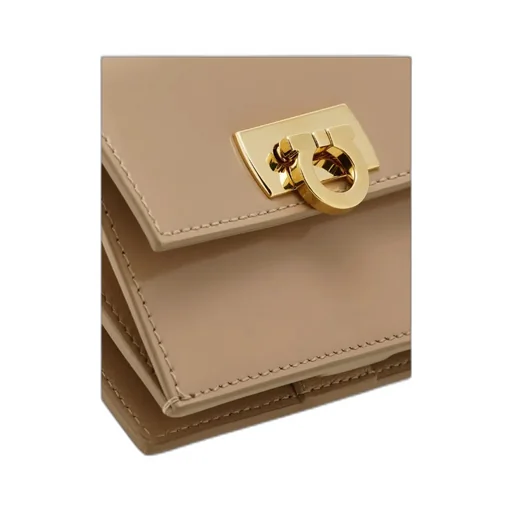 Salvatore Ferragamo Gancini Clasp Compact Wallet