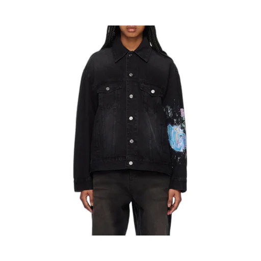 Monster Logo-Print Denim Jacket