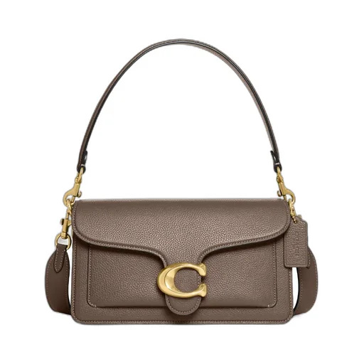 Coach Tabby 26 Logo Plaque Shoulder Bag