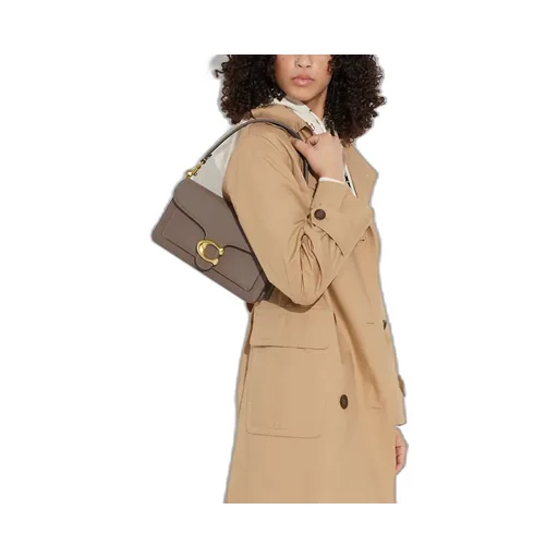 Coach Tabby 26 Logo Plaque Shoulder Bag