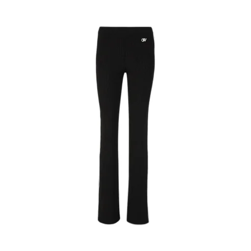 Off-White High Waist Pleated Knitted Joggers