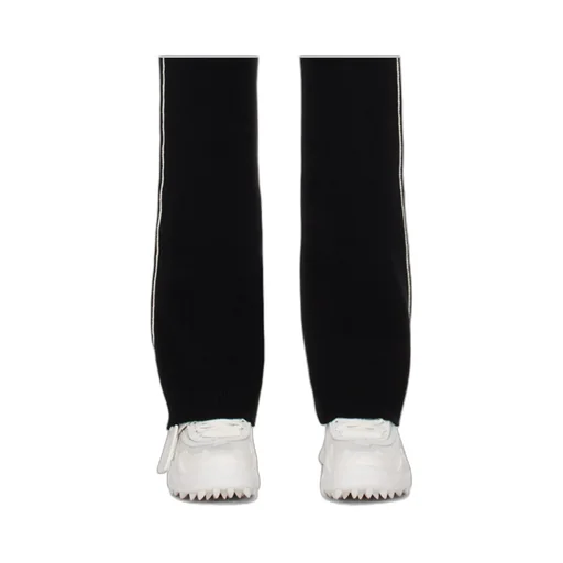 Off-White High Waist Pleated Knitted Joggers