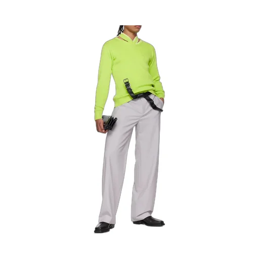 Hollow-Out Design Of Long-Sleeved Knitted Sweater