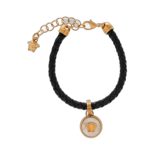 Versace Medusa Charm Lobster Claw Fastened Bracelet