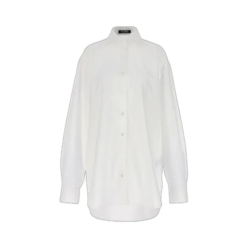 Raf Simons Mesh Detailed Buttoned Shirt