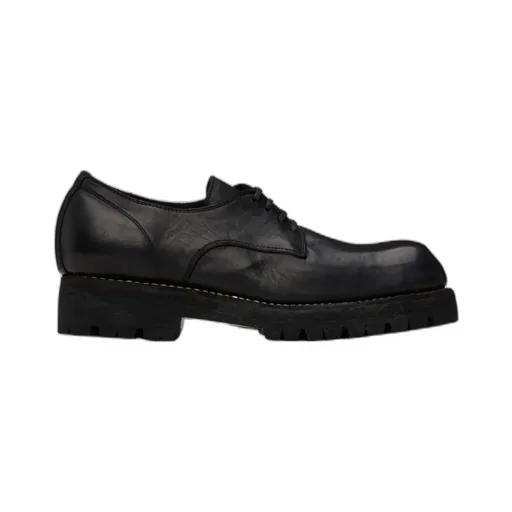 Square-Toed Lace-Up Casual Shoes