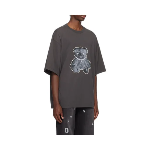 Necklace Teddy-Print Cotton T-Shirt
