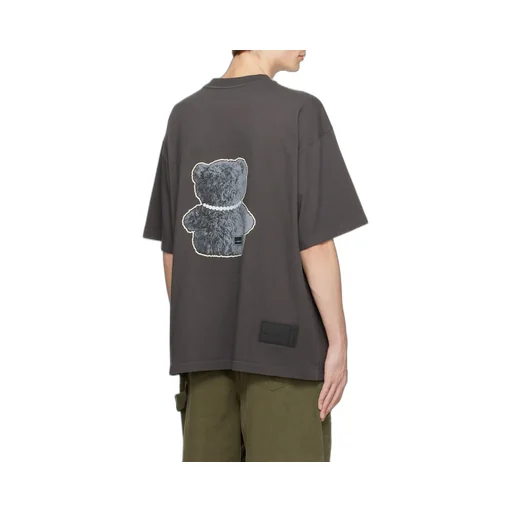 Necklace Teddy-Print Cotton T-Shirt