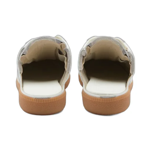 Lace-Up Panelled Slippers