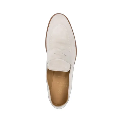 Suede Penny-Slot Loafers