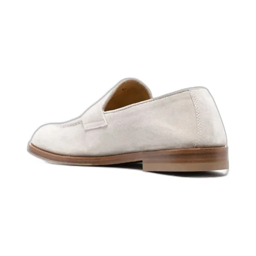 Suede Penny-Slot Loafers