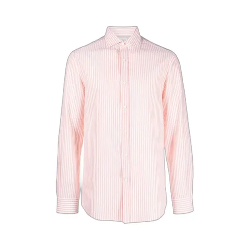 Stripe-Print Cutaway-Collar Shirt