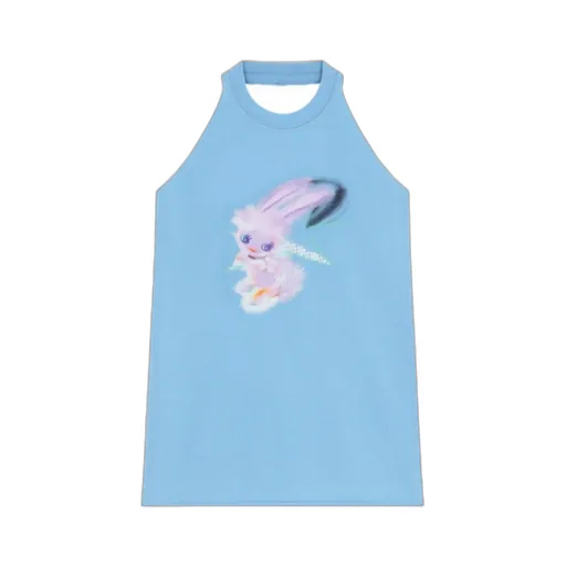 Printed Neck Vest