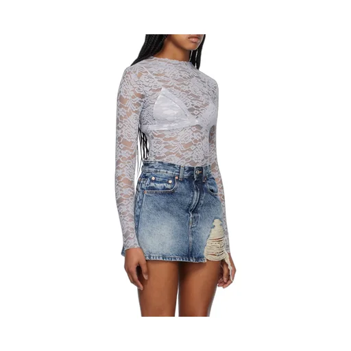 Logo Round Collar Long-Sleeved T-Shirt