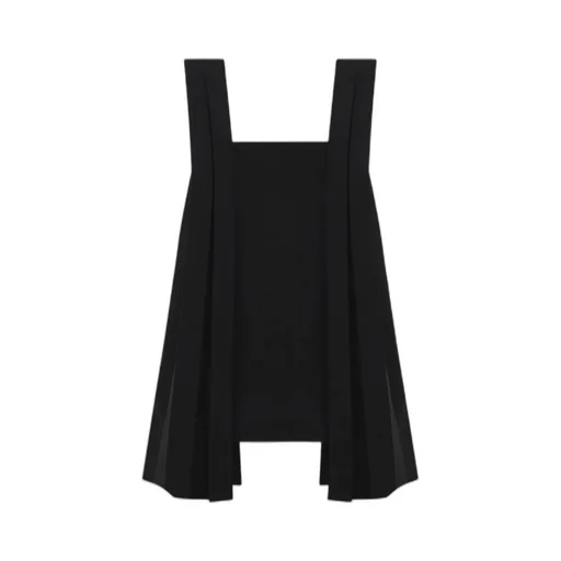 Pleat-Detail Sleeveless Minidress