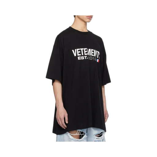 Vetements Logo Printed Crewneck T-Shirt