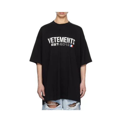 Vetements Logo Printed Crewneck T-Shirt