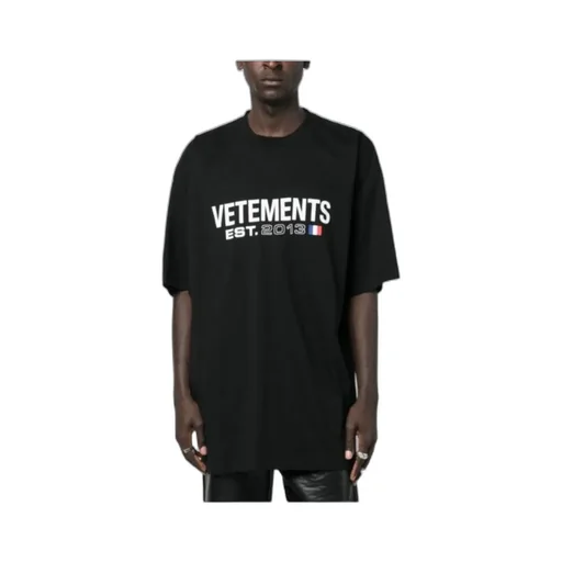 Vetements Logo Printed Crewneck T-Shirt