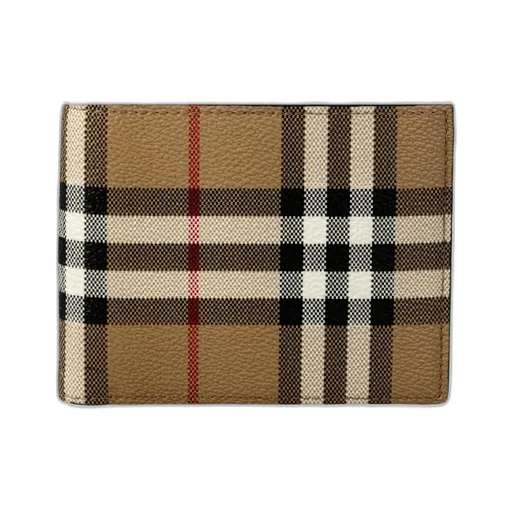 Burberry Checked Bifold Wallet