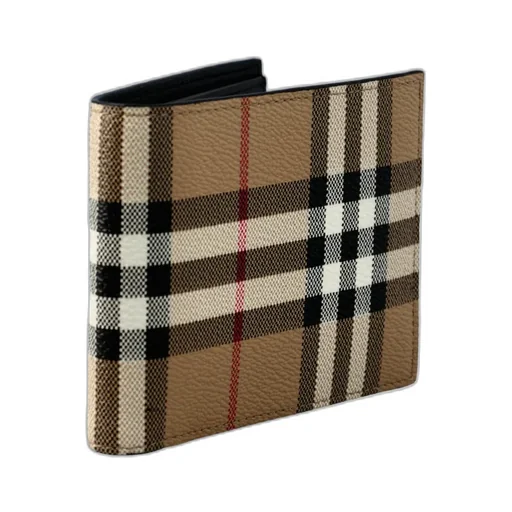 Burberry Checked Bifold Wallet