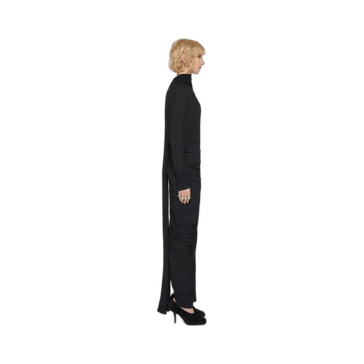 Givenchy V-Neck Long Draped Dress