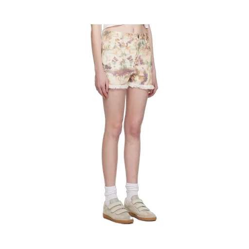 Tie-Dye-Pattern Shorts