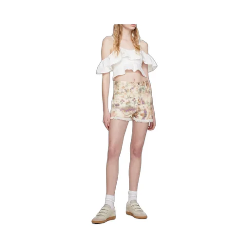 Tie-Dye-Pattern Shorts