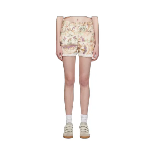 Tie-Dye-Pattern Shorts