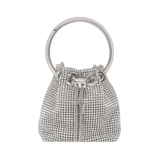 Jimmy Choo Embellished Drawstring Bucket Bag